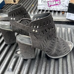 Christian Siriano Black Heeled Boots